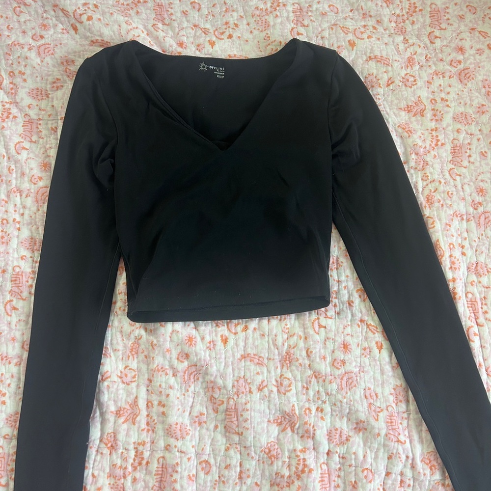 Aerie Black Long Sleeve
